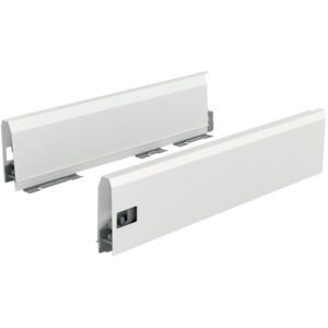 Kit tiroir ArciTech longueur 550 mm - hauteur 126 mm - coloris blanc - livré avec profils, attaches-façade et caches - HETTICH - 424880