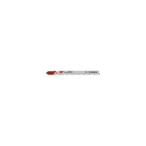 Lames de scies sauteuses HCS pour PVC, PA et PS T102H, carte de 5 lames - BOSCH - 449744