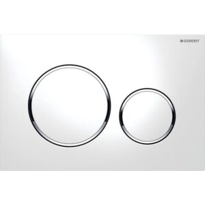 Plaque de commande Sigma 20 blanc/chromé - GEBERIT - 348104