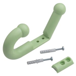 Patère double Parkid + pièce de fixation + visserie bois finition vert - WATTELEZ - 583241