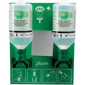 Station de lave-œil 2 x 500 ml ouvert - PLUM - 405162