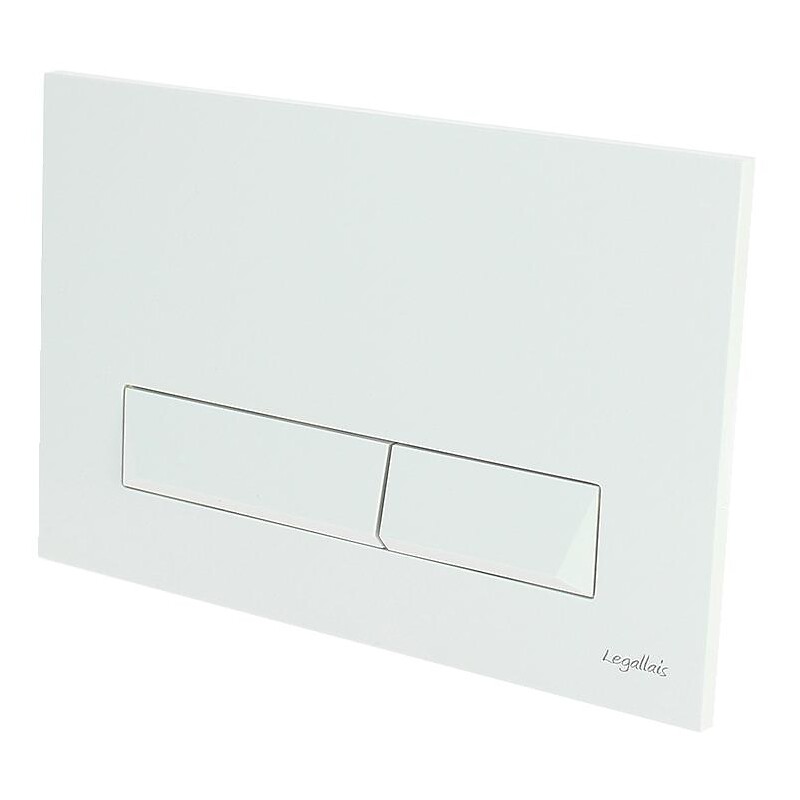 Plaque de commande double débit chromé pour bâti BRIAND - LEGALLAIS - 505310 – Image 2