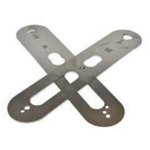Paire de plaques de propreté en inox largeur 55 mm pour garnitures XS4 - SALTO - 230479