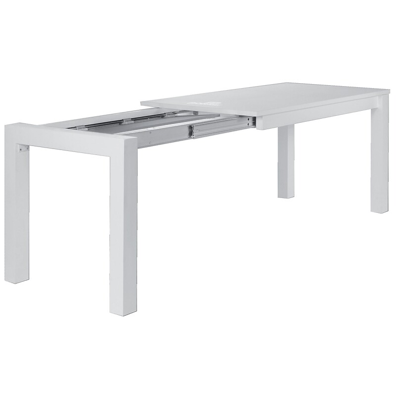 Paire de coulisses de table télescopiques pour disposition des allonges en bout de table L1315 mm ALU 77 FRONTSLIDE - Pöttker - 513059