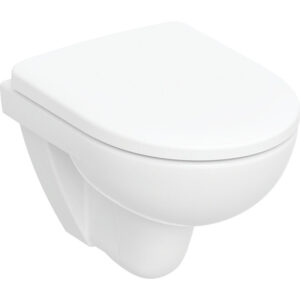 Cuvette WC suspendue courte Renova Compact 49x36 cm + abattant blanc - GEBERIT - 711191
