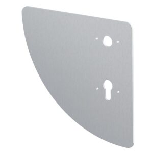 Plaque de propreté inox 304 adhésivée série Boëdic quart de lune 200 x 200 mm clé I à la paire - LEGALLAIS - 456226