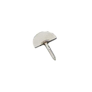 Battement droit à vis à bois de persiennes - acier inox brossé 316 L - TORBEL - 475063
