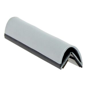 Protection d'angle bi matière Bali en 1/4 de rond 15 x 25 mm longueur 2000 mm coloris gris/noir - LEGALLAIS - 538686