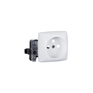 Prise 2P+T éclips appareillage saillie composable bornes auto blanc - Legrand - 357295