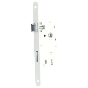Serrure à larder GOVIHAN NF axe 40/coffre de 135 mm laqué blanc clé L gauche - Legallais by Dom - 494502