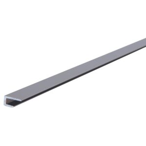 Profil d'angle alu en U 1220 x 3 mm aluminium pour panneau composite, finition noir - NORDLINGER - 588228