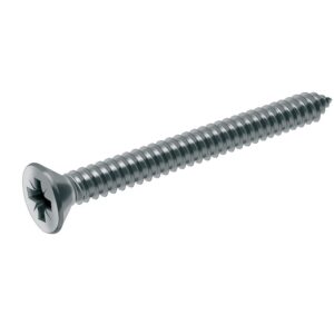 Vis à tôle tête fraisée pozidriv inox A2, diamètre 4,2 mm, longueur 19 mm, boîte de 200 vis - ACTON - 346306