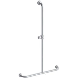 Barre d'appui en T aluminium epoxy blanc - PELLET - 731057