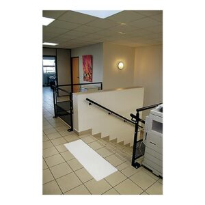 Dalles podotactiles d'éveil à la vigilance auto-adhésives intérieures Clarion - 815 x 400 mm - finition blanc - LEGALLAIS - 635405