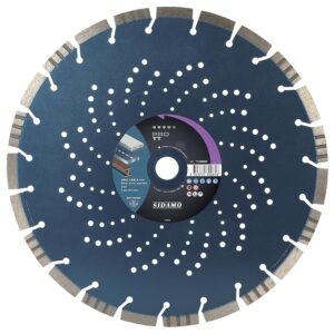 Disques diamants jante segmentée matériaux de construction Pro TT diamètre 300 mm, épaisseur 2,8 mm, alésage 25,4 mm - SIDAMO - 565538