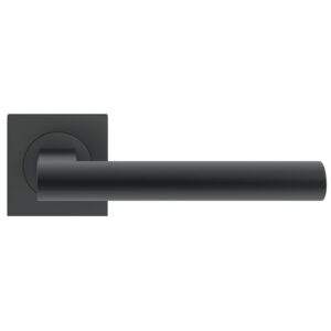 Béquille double sur rosaces carrées série ER 45 Q Madeira finition noir Cosmos fonction bec de cane - Karcher design - 594441