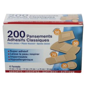 Boîte de 200 pansements assortis - ESCULAPE - 405148