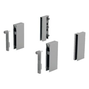 Adaptateur pour kit DesignSide pour hauteur de paroi arrière 186 mm coloris argent - HETTICH - 425832