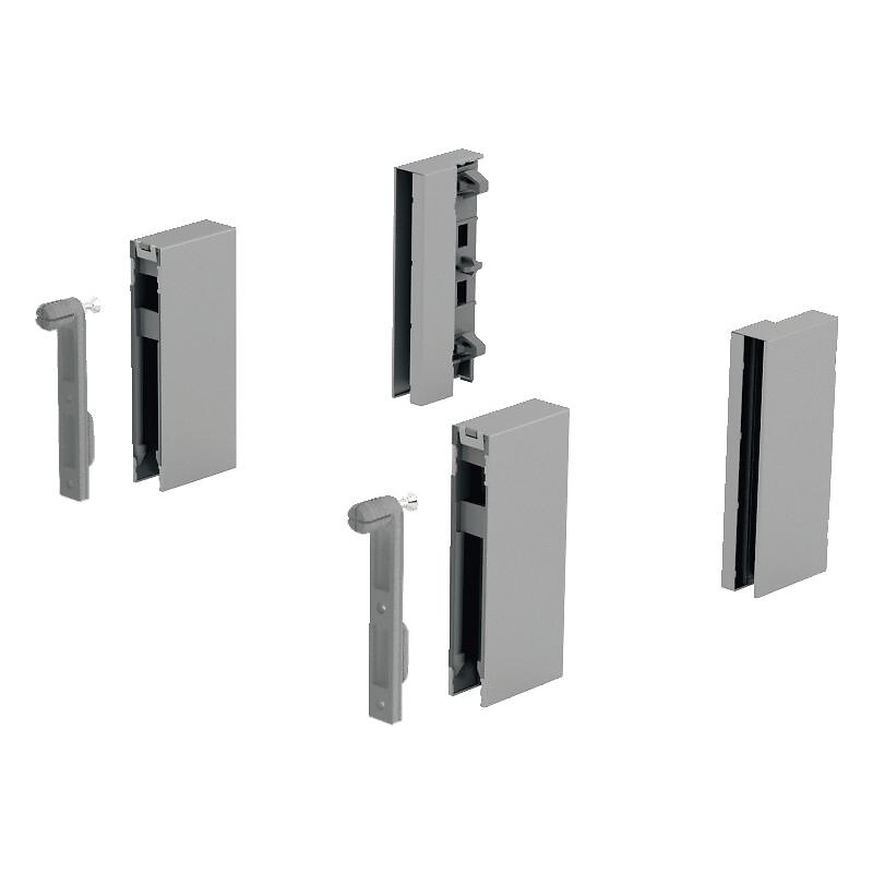 Adaptateur pour kit DesignSide pour hauteur de paroi arrière 186 mm coloris argent - HETTICH - 425832