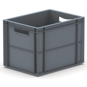 Bac de manutention polypropylène gerbable norme Europe - 25L - charge maxi 20Kg fond lisse 300x400x290 - VISO - 406380