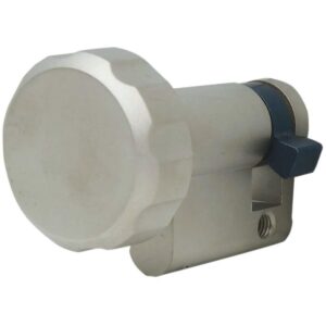 Cylindre simple à bouton 10 x B30 en laiton nickelé Europa - DORMAKABA - 641614