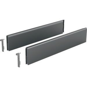 Réhausse TopSide hauteur 92 mm pour hauteur de dos 186 mm coloris anthracite longueur 500 mm - code bleu ArciTech - HETTICH - 485619