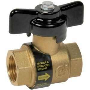 Vanne à sphère F/F 15x21 clapet Ballstop - SFERACO - 772012