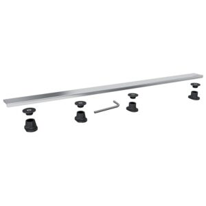 Barrette inox standard 80 cm pour receveur à carreler Riolito - - 578635