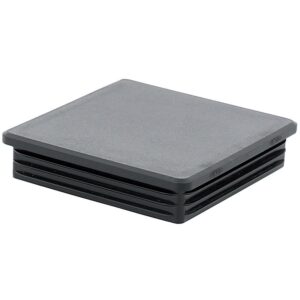 EMBOUT INTERIEUR NOIR MULTI CARRE 100X100 mm TUBE EPAISSEUR 3 - 6 mm - PERGA - 485220
