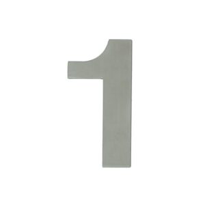 Pictogramme inox Signy - dim. 75x44x2 - Chiffre 1 - LEGALLAIS - 152245