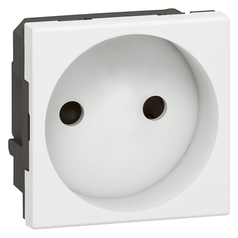 Prise programme Mosaic 2P+T droite 2 modules blanc - Legrand - 357708 – Image 4