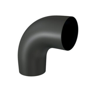 Coude 90° lisse rigide émail noir mat 125 - TEN - 778379