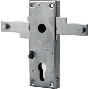 Serrure en applique pour porte de garage basculante Prefer - coffre serrure 2 points latéraux pour profil européen - JPM - 646928
