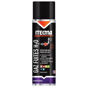 Détecteur de fuites gazeuses Gaz Fuites H²O aérosol de 650 ml brut/400 ml net - ITECMA - 615077
