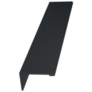 Poignée profil en L Bendor aluminium noir, longueur 80 mm entraxe 50 mm - LEGALLAIS - 523435