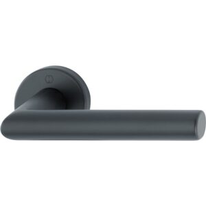 Béquille double sur rosaces Amsterdam ep 35-45 mm noir mat bec-de-cane - HOPPE - 534481