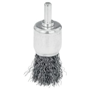 Brosse pinceau à fils ondulés acier pour perceuses diamètre 25 mm épaisseur 6 mm - BOSCH - 115811