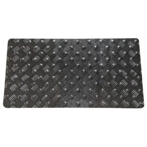 Dalles podotactiles intérieures et extérieures Wacces - à visser ou coller - aluminium grain de riz - 420 x 825 mm - WATTELEZ - 478095