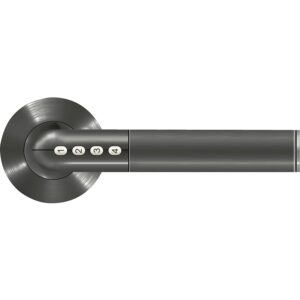 Béquille double sur rosace type 511 à code électronique fonction Bluetooth carré de 7 ou 8 mm réversible finition noir satiné - AYR - 575998