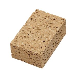 Éponge cellulosique Azella 75 spéciale gros travaux 146x96x60 marron sachet de 5 pièces - SPONTEX PROFESSIONNAL - 559128