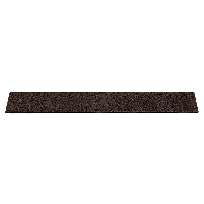 Plaques antidérapantes pour sols - à visser - spécial bois - marron - 750 x 90 x 3 - WATTELEZ - 641469