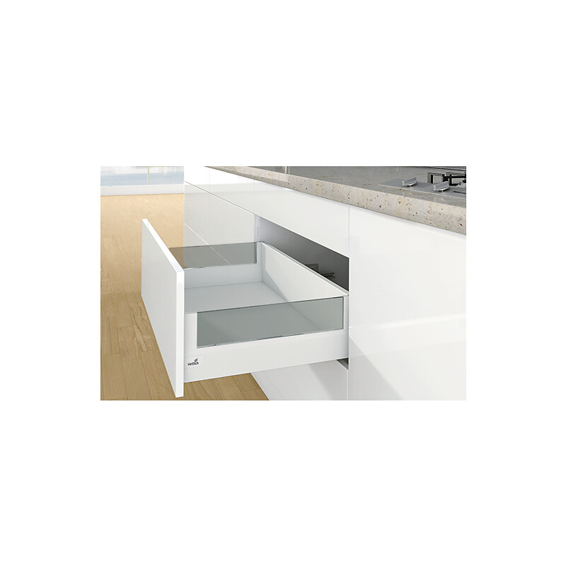 DesignSide en verre pour tiroir à casseroles hauteur 218 mm- hauteur coté 94 mm - longueur 650 mm - HETTICH - 585901 – Image 4
