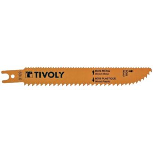 Lames de scie sabre à coupe multidirectionnelle Multi-cutter, longueur 152,5 mm, pas de 2,5 et 4,2 mm, étui de 2 lames - TIVOLY - 100361