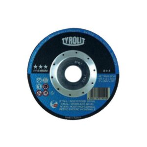 Disque à tronçonner moyeu déporté Premium pour l'acier/inox 42F 125x1,2x22,23 A46Q-BFP - TYROLIT - 162836