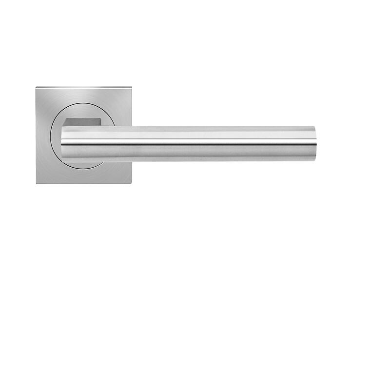 Béquille double sur rosaces carrées série ER 45 Q Madeira finition noir Cosmos fonction clé I - Karcher design - 594455 – Image 6