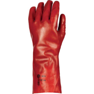 Gants EUROSTRONG 3620 PVC rouge enduction standard 36 cm taille 9 - Coverguard - 517814