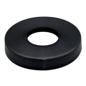 Caches pour embase de poteau à la française Ø 42,4 mm en inox 316 finition noir anthracite Dark livrés par 2 - Design Production - 158799