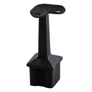 Supports main courante droits angle 90° pour poteaux Ø 42,4 mm en inox 316 finition noir anthracite Dark par 2 - Design Production - 159135