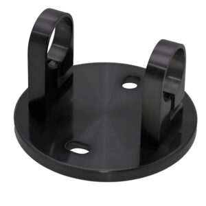 Support mural modèle 51 Ø 150 mm pour poteau à la française en inox 316 finition noir anthracite Dark - Design Production - 158806