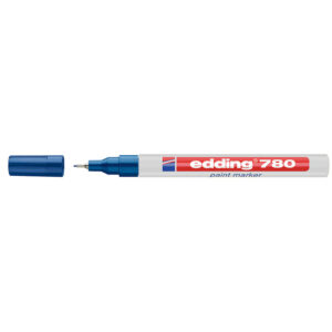 Marqueur peinture pointe ogive, référence 780, diamètre pointe 0,8 mm, coloris bleu - EDDING - 636391